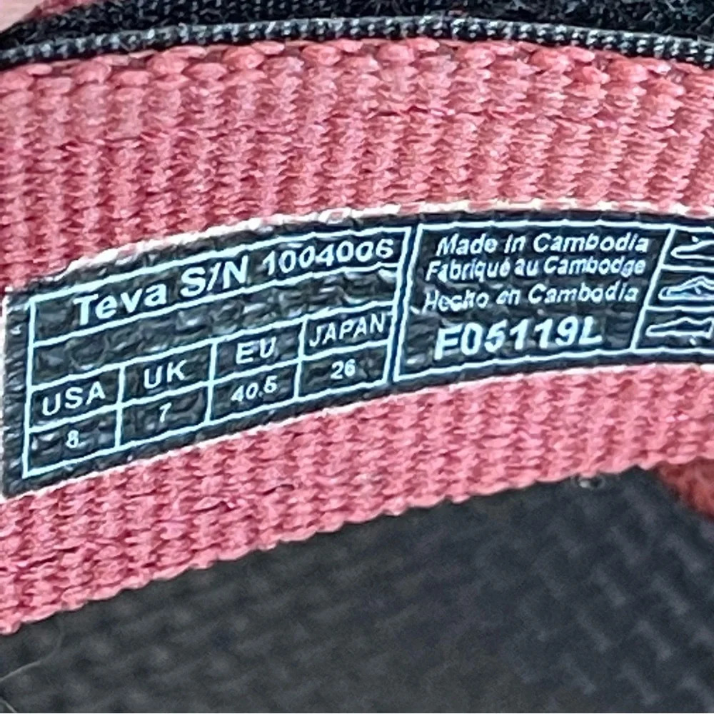 TEVA Original Universal Sandal-Fired Brick Size 8 - Picture 12 of 13